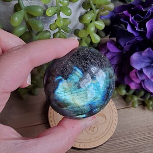 Labradorite palm stone, large, worry stone, crystals, pocket stones, chakra stones, natural stone, spiritual, stress relief, #S1