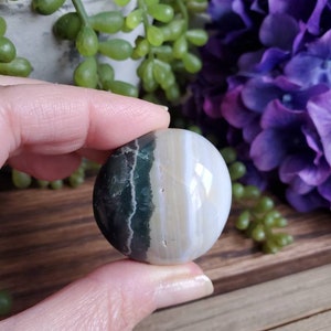Ocean Jasper palm stone, orbicular jasper, sacred geometry, large tumbled stones, healing crystals, earthy #B6
