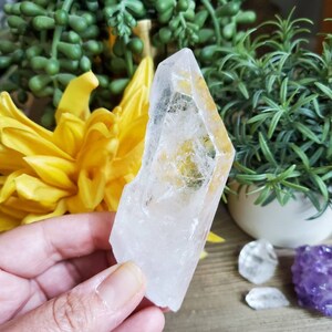 Clear quartz crystal point, 4.75 oz, extra quality, meditation, altar decoration, crystals, healing crystals, natural crystal, #J5