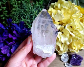 Large clear quartz, over 1/2 lb, extra quality, natural crystal sculpture, large, meditation crystals, healing crystals, organic, #A3