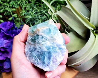 Large green fluorite point, 1 lb, raw top polished, extra quality, crystals, natural stone, altar decoration, protective stone #11