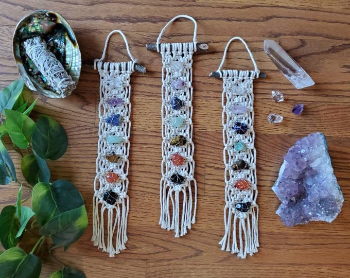 Chakra Macrame Wall Hanging Chakra Decor Chakra Healing Etsy