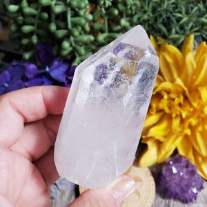 Clear quartz crystal point, 6.25 oz, extra quality, meditation, altar decoration, crystals, healing crystals, natural crystal, #J21