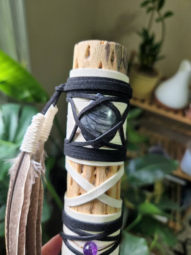 Chakra Rainstick Spirit Stick Crystals Totem Meditation Etsy