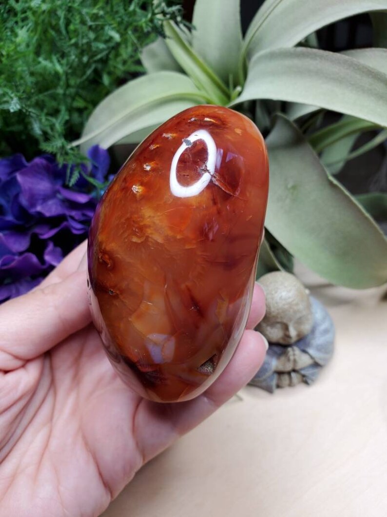 Carnelian freeform, 11.75oz, large, crystals, chakra stones, courage, red stone, altar decoration, meditation crystals, root chakra, 2 image 4