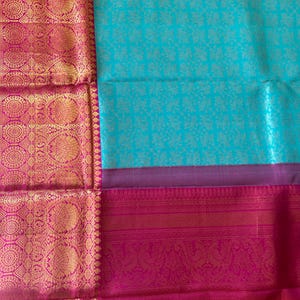 Reine Kanchivaram Seide Sari