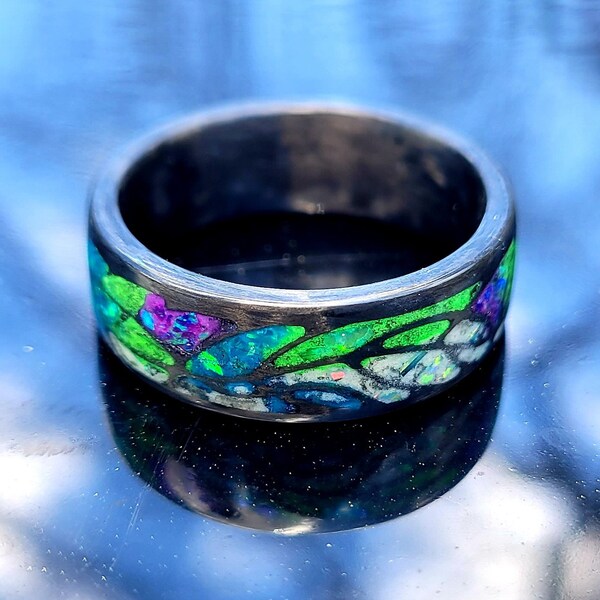 Stained Glass Ring Etsy