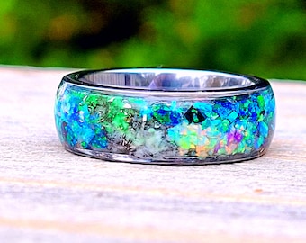 The &quot;Ey Jude&quot; Handmade Wedding Band * Meteorite Ring * Truly One-of-a-Kind