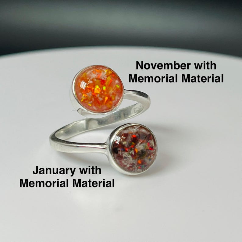 Everlasting Duo Keepsake Memorial Ring - Made With Sterling Silver ...