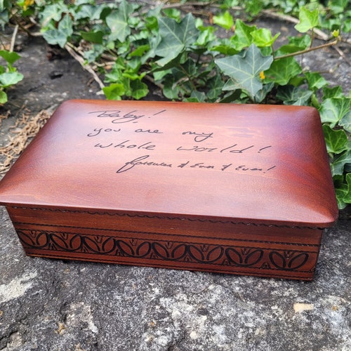 Keepsake Box Engraved With Your Family Member's Etsy