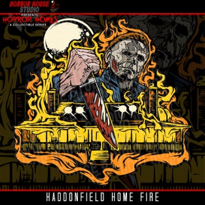 Haddonfield Home Fire Horror Enamel Pin
