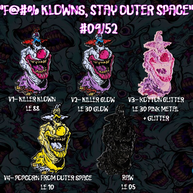 Killer Klowns From Outer Space Horror Enamel Pin