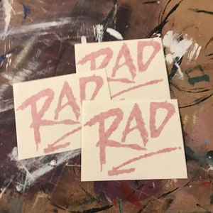 RAD Movie Logo Vinyl sticker