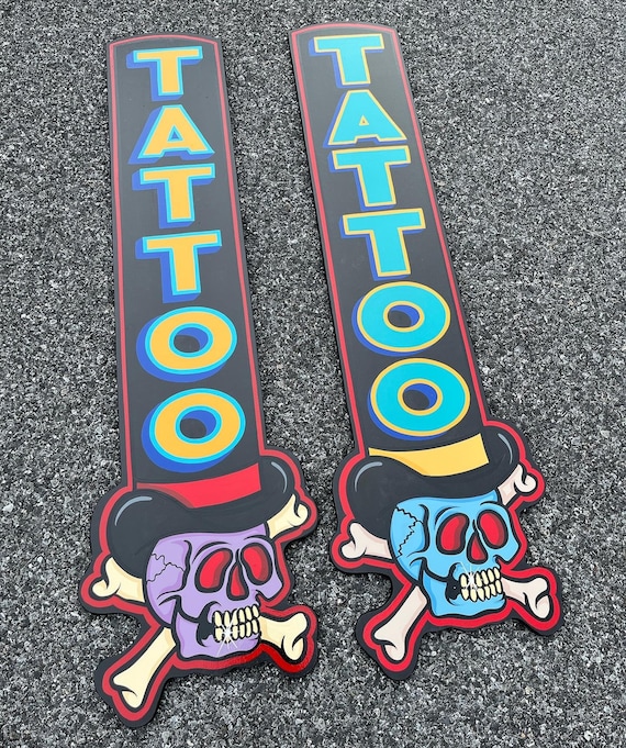 額縁 tatoo studio yamada IRON SKULL POSTER Tattoo Studio Shop Flash Single Brandon Bond Poison Free