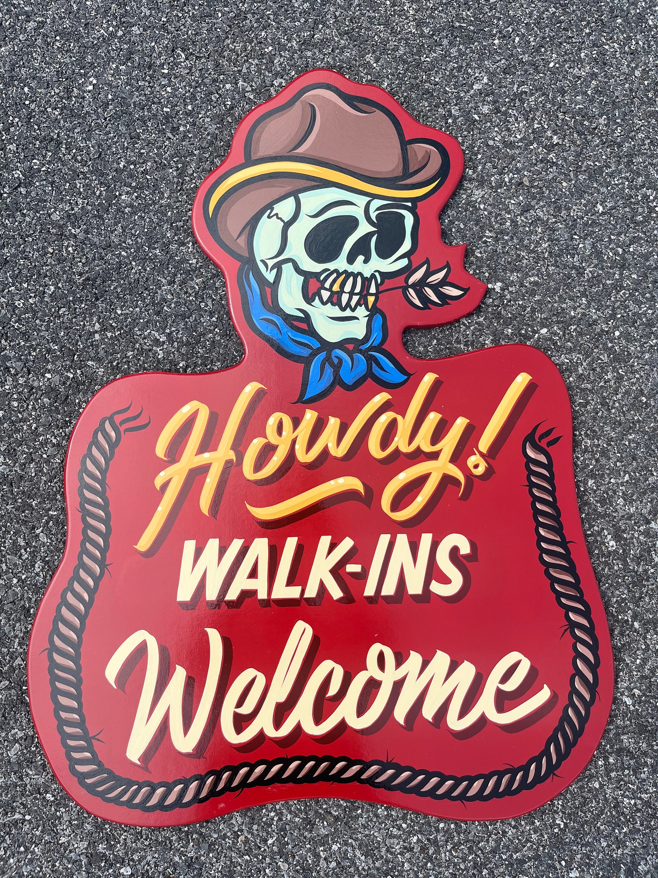 Howdy Walkins Welcome Sign - Etsy