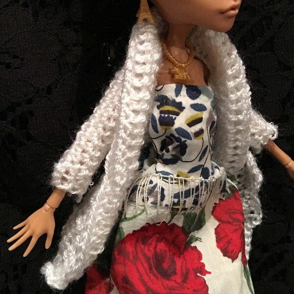 Ever after High - Ensemble veste en laine et petite robe à fleur