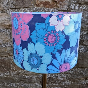 Blue and Pink Vintage Floral Lampshade Etsy Australia