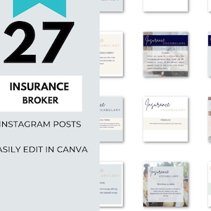 Social Media Posting Templates For Insurance Agent Instagram Post Insurance Agent Social Media Instagram Posts Template