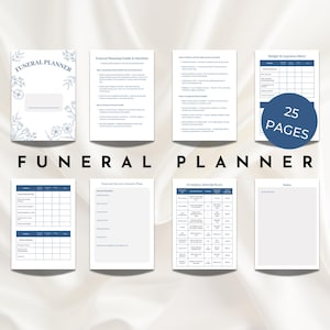 Memorial Planner Memorial Digital Planner End of Life Planner Binder Memorial Planning End of Life Funeral Plan Funeral Death Plan Template