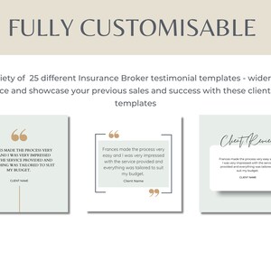 25 Insurance Broker Client Review/testimonial Canva Templates Social ...