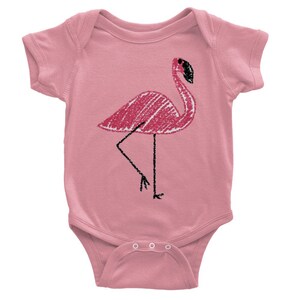 Baby Kurzarm Onesies - Pink Flamingo - Geschenke für Babys Geschenke für Mütter Baby Body Baby Strampler Babykleidung Weihnachtsgeschenke
