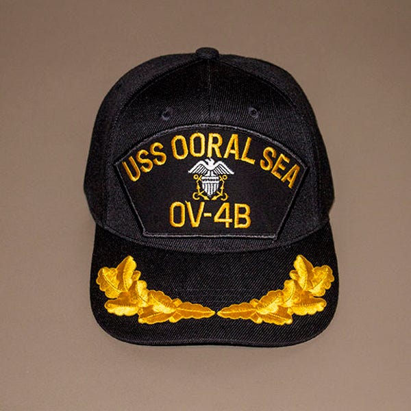 Spinal Tap Marty Di Bergi USS OORAL Sea OV-4B navy hat/cap