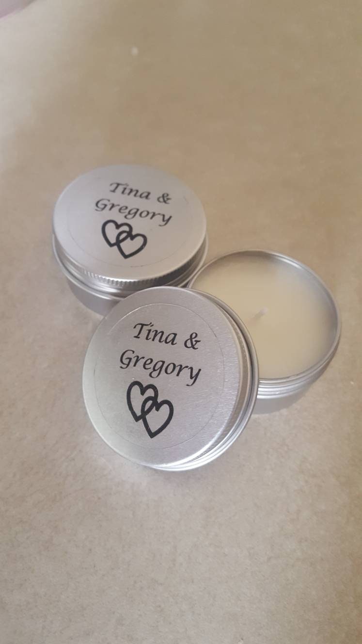 Candle wedding favors for guests Inexpensive wedding favors Etsy