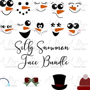 Snowman svg, snowman faces, winter svg, christmas svg, snowman cut file, snowman bundle, winter svg bundle, custom snowman, custom cut file