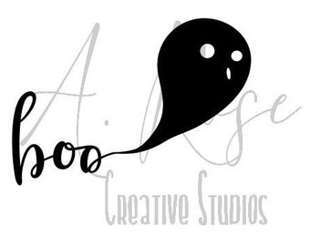 BOO Ghost SVG , Halloween Svg, Halloween Clipart, Halloween Cut File, Halloween Clipart Vectors, Halloween Clipart Svg