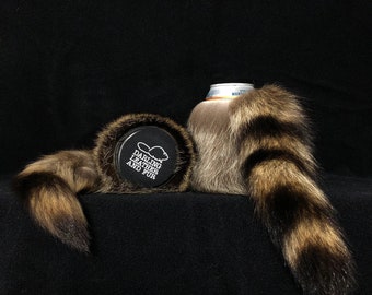Raccoonzie Raccoon Tail Can Cooler