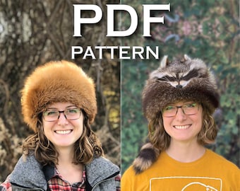 PDF Fur Pillbox and Davey Crockett Hat Pattern & Video Tutorial