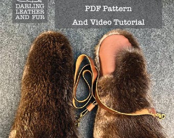 PDF Fur Gauntlet Mitten Pattern and Video Tutorial