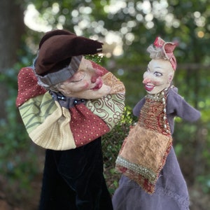 Punch and Judy Puppets shown in The Blue Theater. Puppets and theater sold seperately.