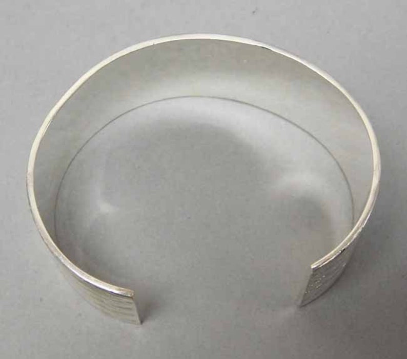 Sterling Silver Artisan Cuff BraceletSilver CuffWide Cuff Gift for her