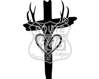 Free Free 80 Hunting Fishing Cross Svg SVG PNG EPS DXF File