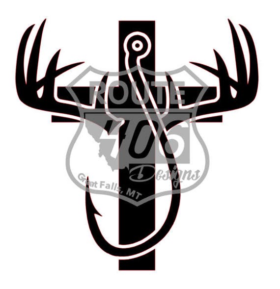 Download Hunt Fish & Faith SVG and STUDIO3 Cut File | Etsy