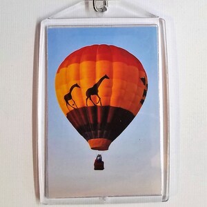 Giraffe Balloon Key Ring