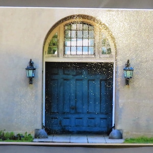Carriage House Door on Canvas