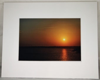 Biloxi Sunset  Matted Photo