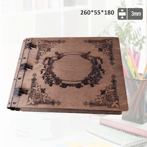 Wooden gift book box laser cut svg file Glowforge decorative book box cnc vector template svg cricut Box dxf cut plan digital download