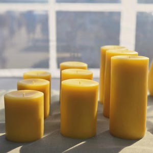 Beeswax Pillar Candles