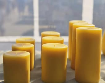 Beeswax Pillar Candles