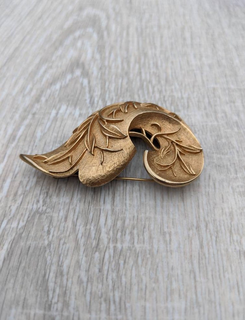 Sarah Coventry Gold Tone Metal Leaf and Branch Three Etsy