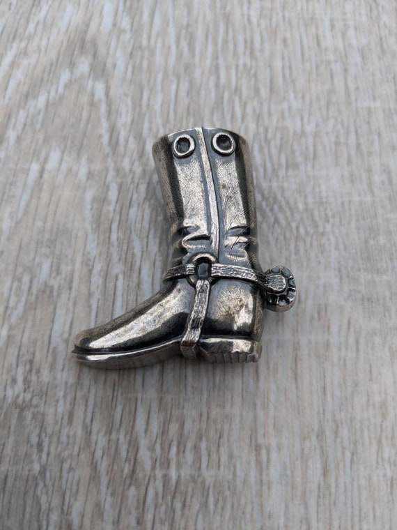 Three Dimensional Silver Tone Metal Equestrian Bo… - image 9