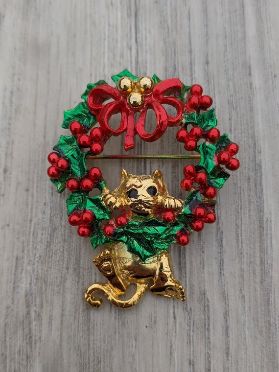 AJC Ruby Red, Emerald Green, and Black Enamel and… - image 10