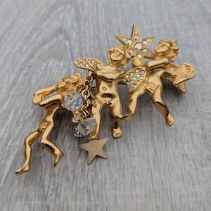 Limited Edition Kirks Folly Family Affair Angel Pin Brooch Numbered 488/500 in Original Box image 8