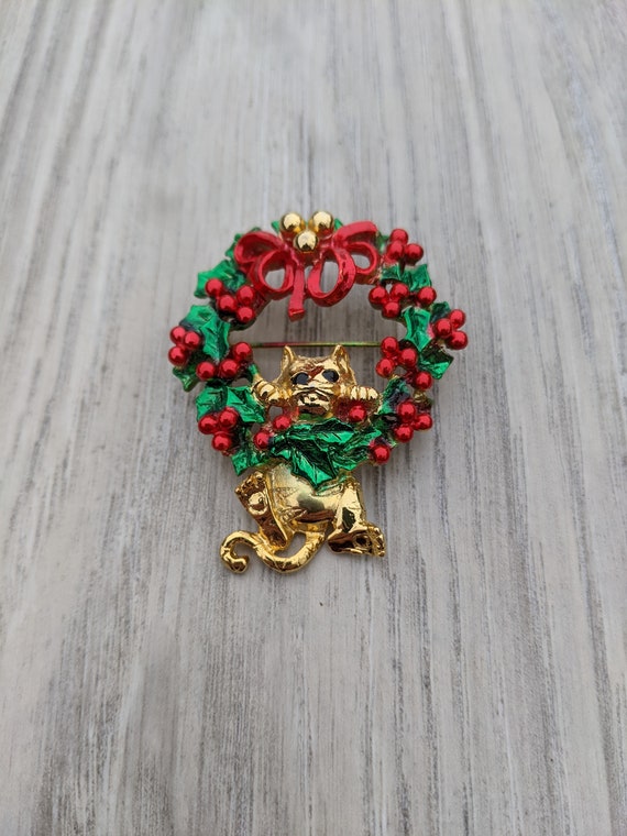 AJC Ruby Red, Emerald Green, and Black Enamel and… - image 7