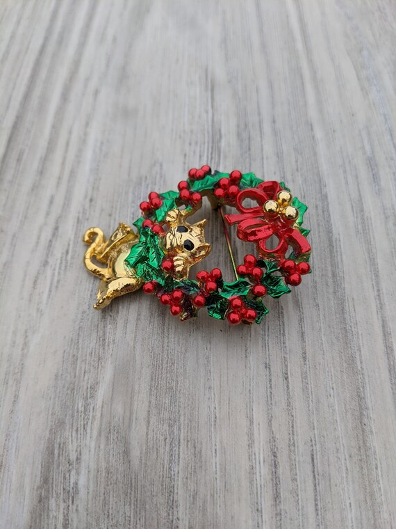 AJC Ruby Red, Emerald Green, and Black Enamel and… - image 8