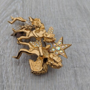 Limited Edition Kirks Folly Family Affair Angel Pin Brooch Numbered 488/500 in Original Box image 6