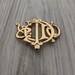 Christian Dior Gold Plated Monogram Statement Brooch - Etsy
